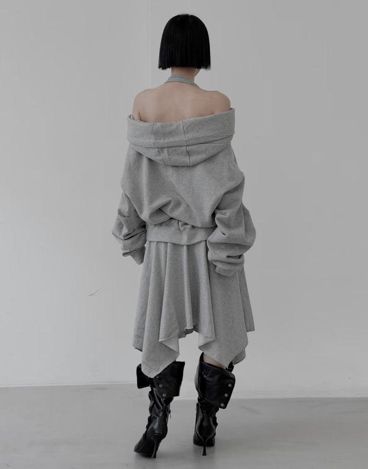 FW美肩垂領連帽衛衣