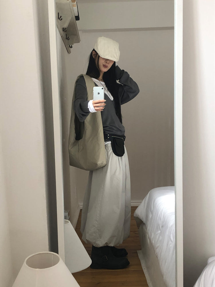 美色深V寬鬆針織衫