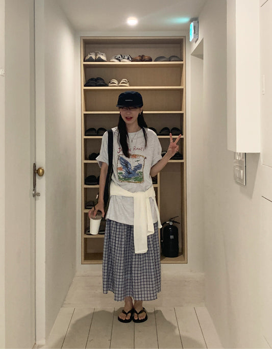 塗鴉插畫隨性oversize t