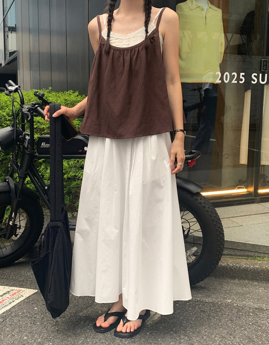 基礎百褶休閒傘裙