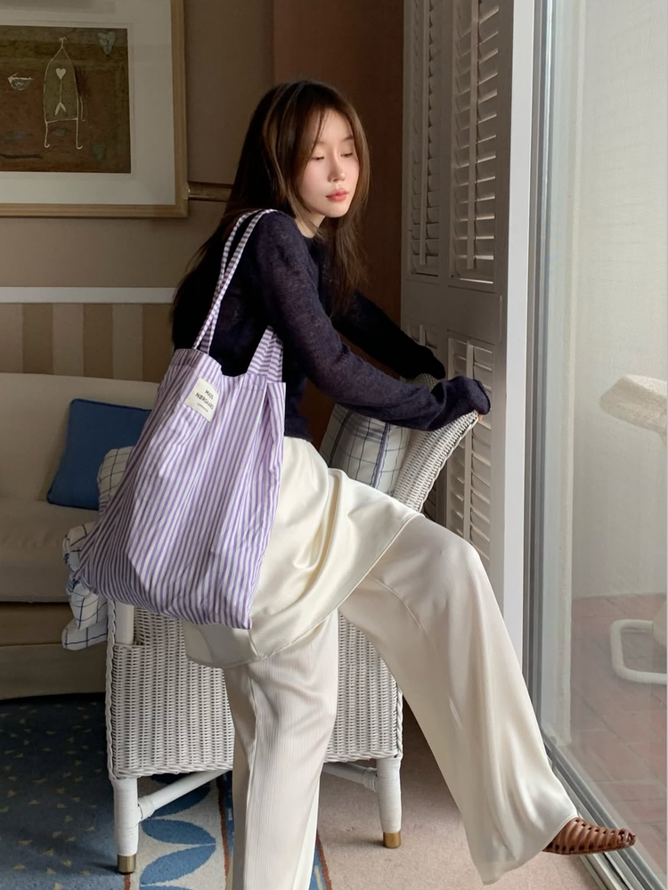 霧光澤紋理短裙