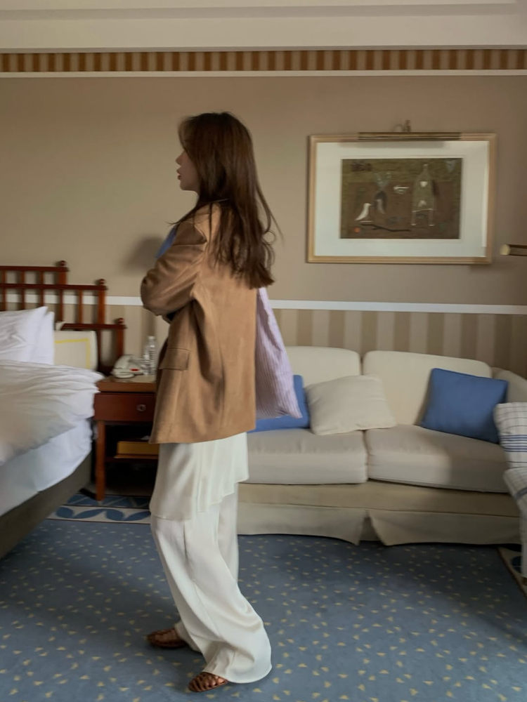 霧光澤紋理短裙