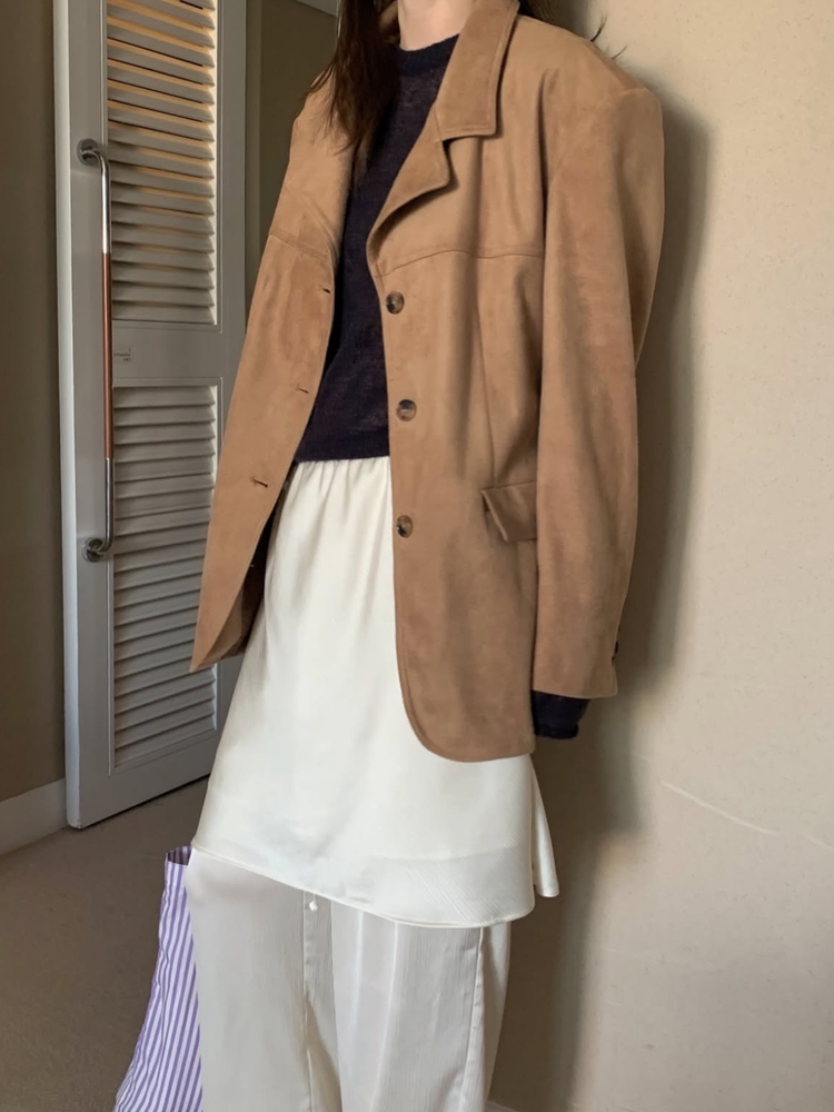 霧光澤紋理短裙