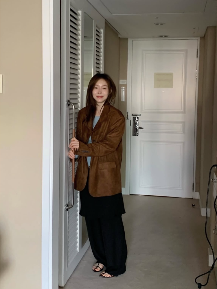 霧光澤紋理短裙