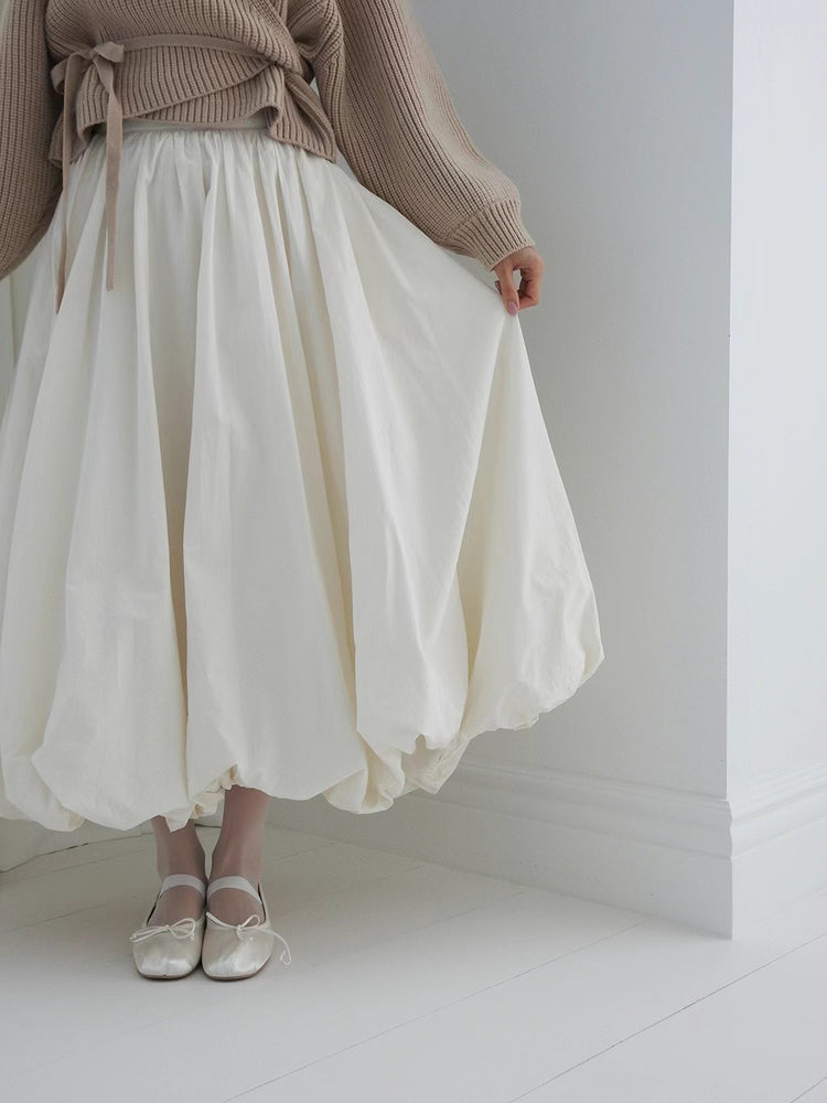 高質花苞大裙襬半裙