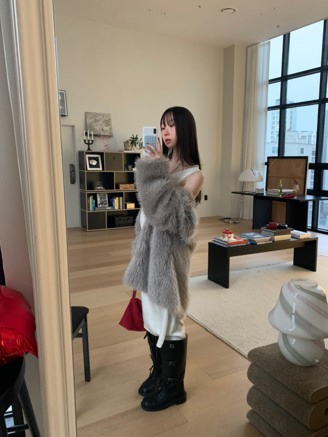 極美雙層透細節綁帶連身裙