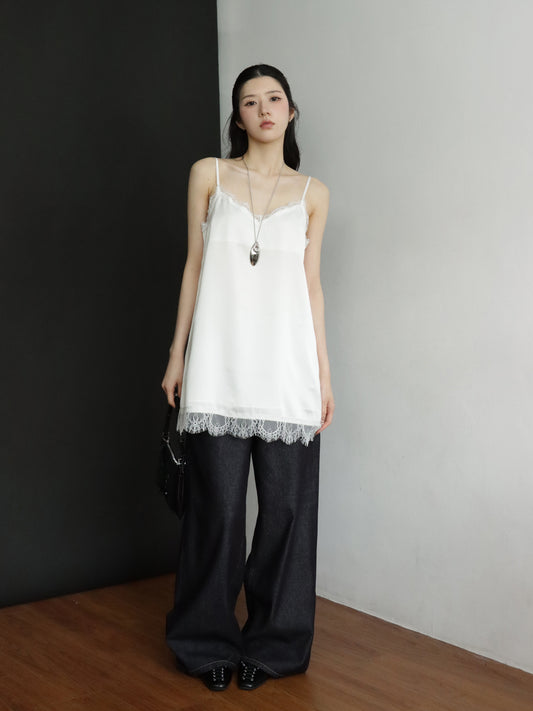 💗7th ANN.💗高質蕾絲邊光澤感連身裙