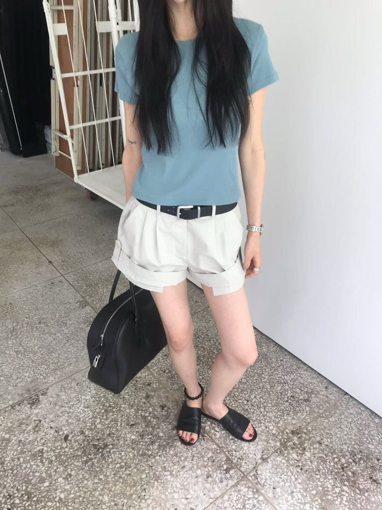 高質經典美色合身上衣