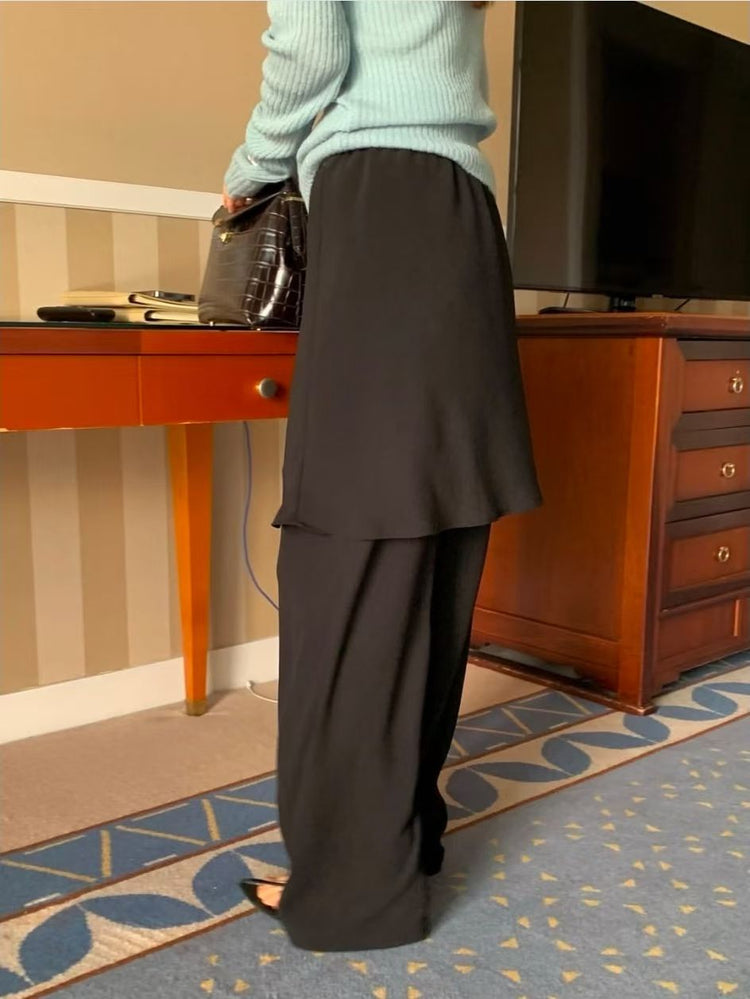 霧光澤紋理短裙