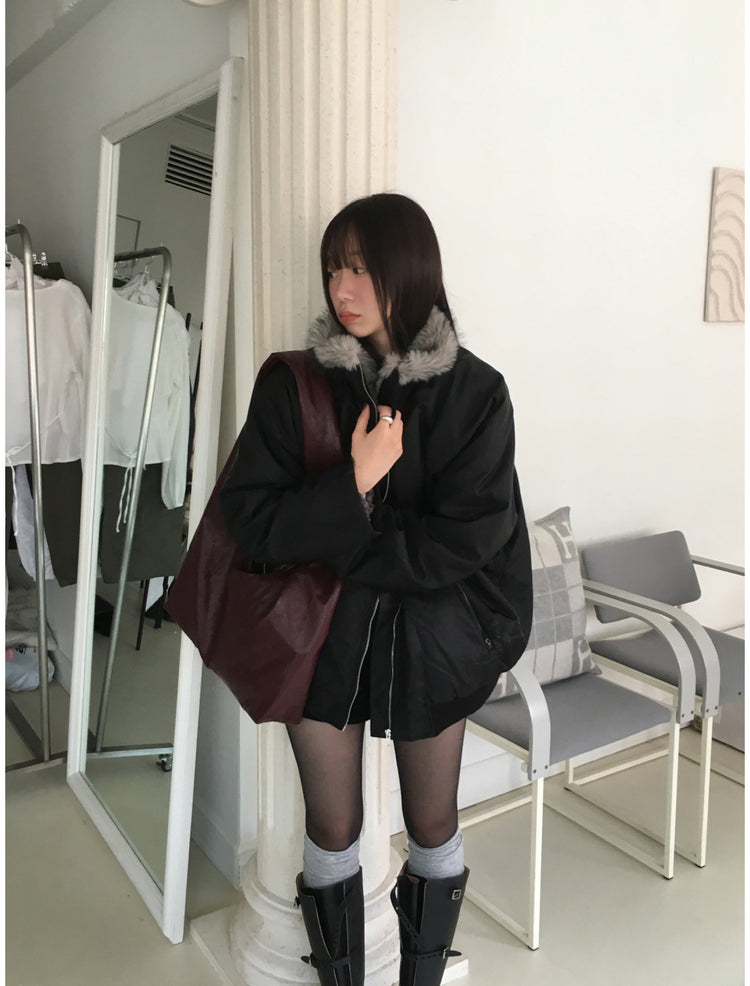毛絨質感抓皺細節上衣