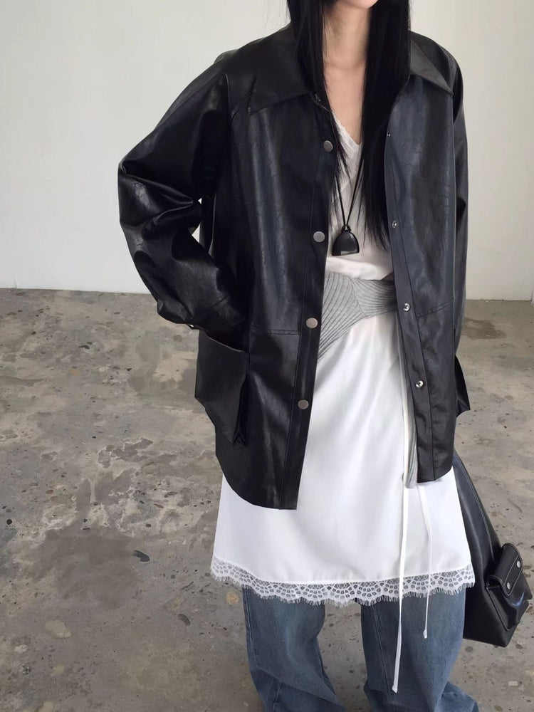 高級V領蕾絲邊綁帶細節連身裙