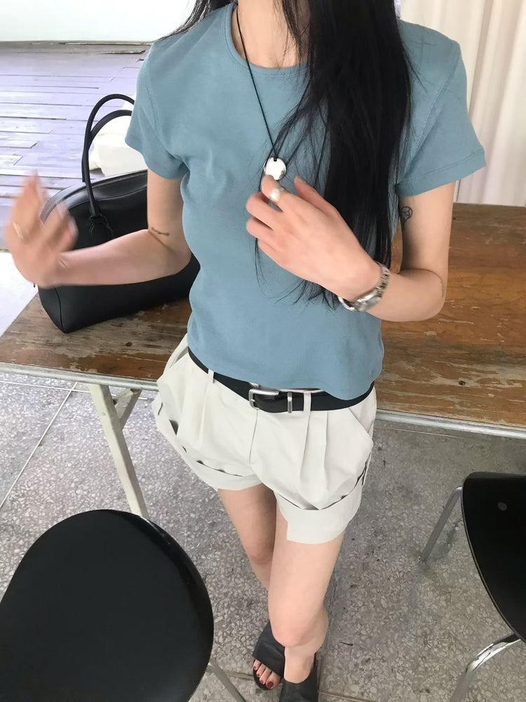 高質經典美色合身上衣