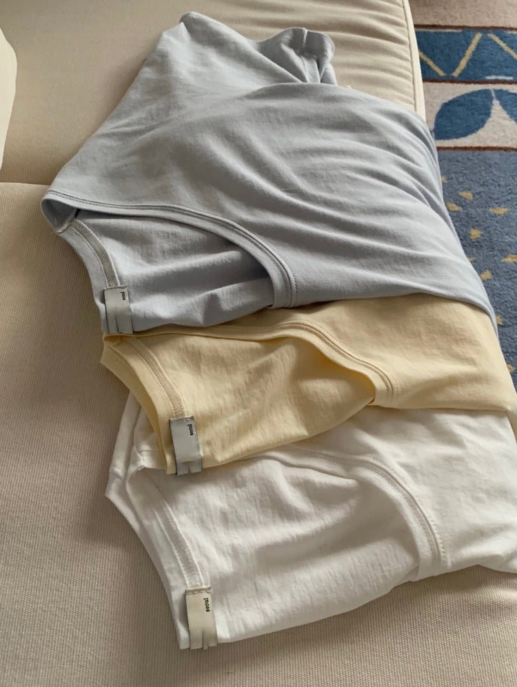 U領隨性寬鬆上衣