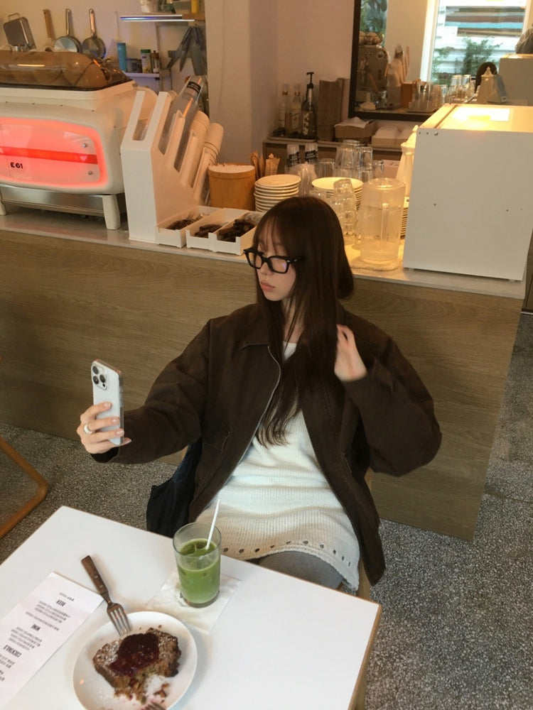 鐵扣細節縷空針織連身裙