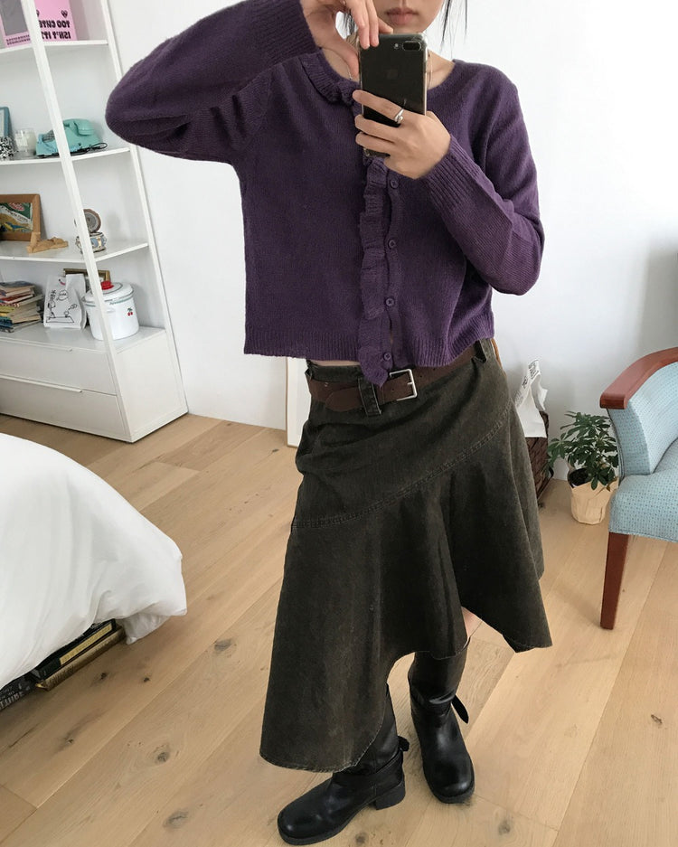 洗水不規則設計感半裙