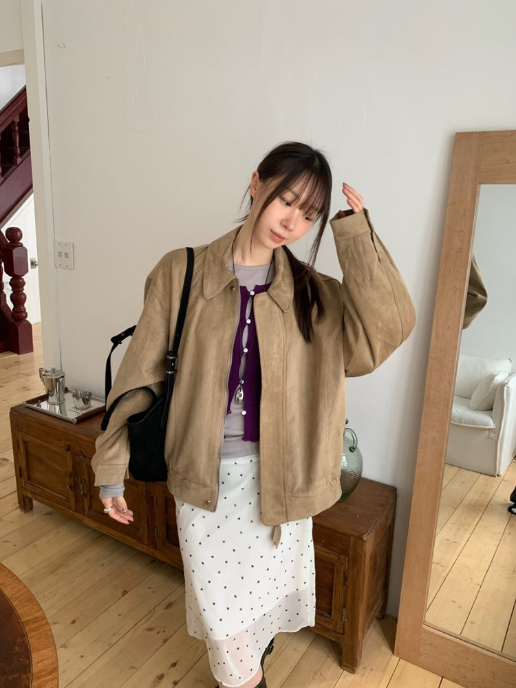 微透美色後開叉上衣