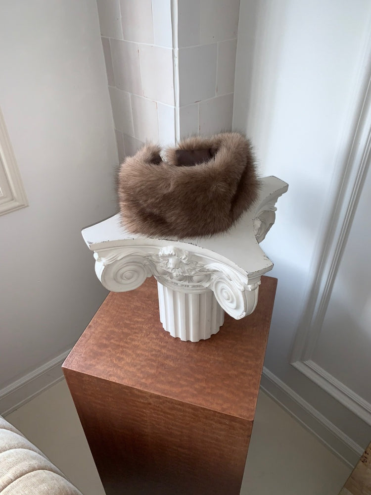 毛絨質感頭帶/圍巾