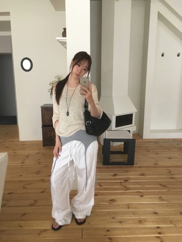 掛脖垂帶設計感細節上衣