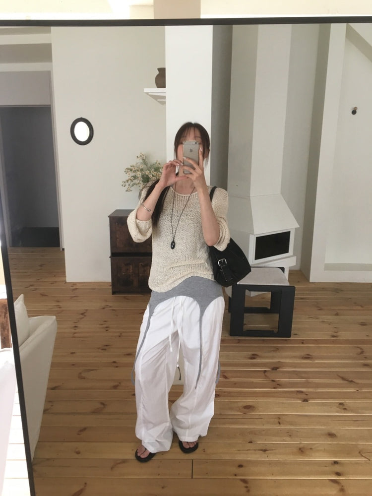 掛脖垂帶設計感細節上衣