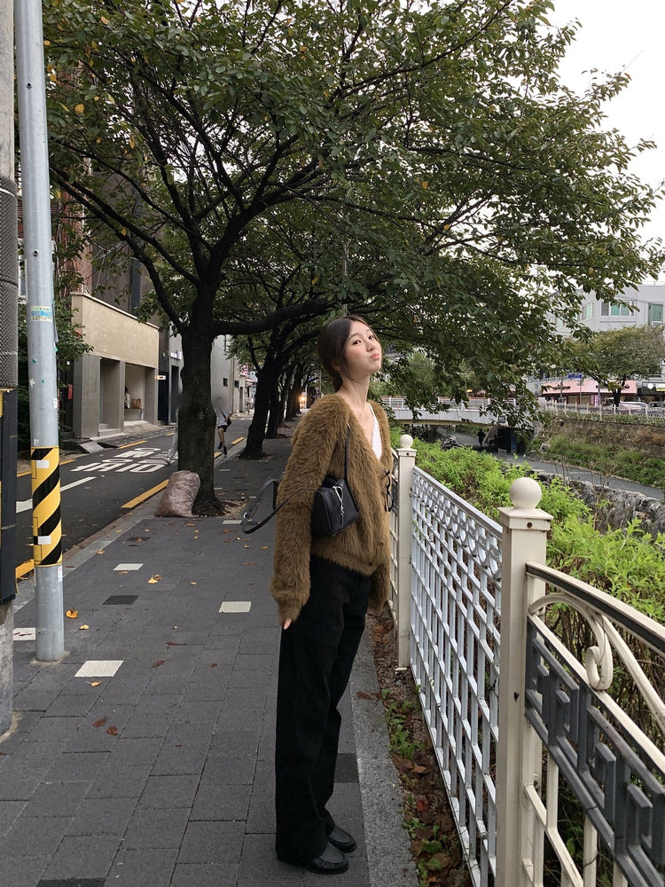 美色親膚毛絨質感外套