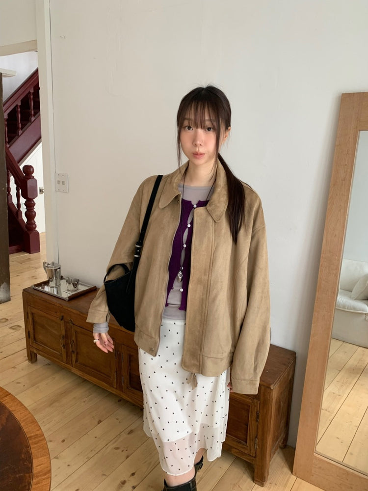 微透美色後開叉上衣