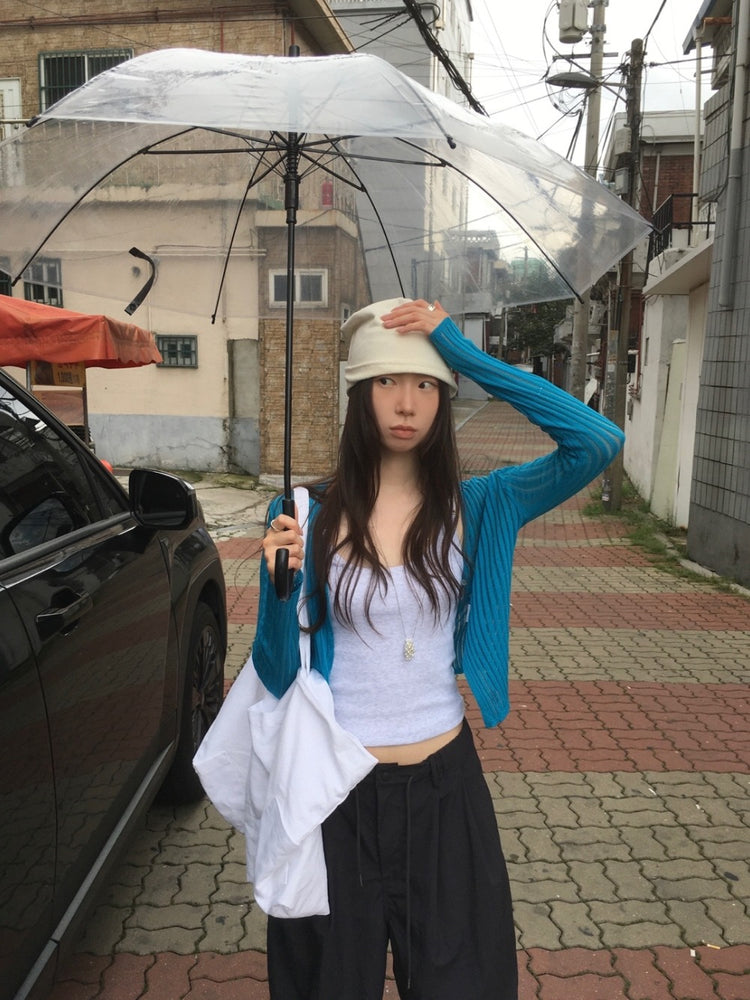 方領肩扣細節背心