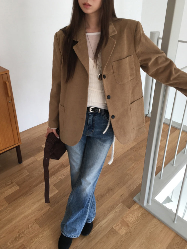 毛絨親膚綁帶細節上衣