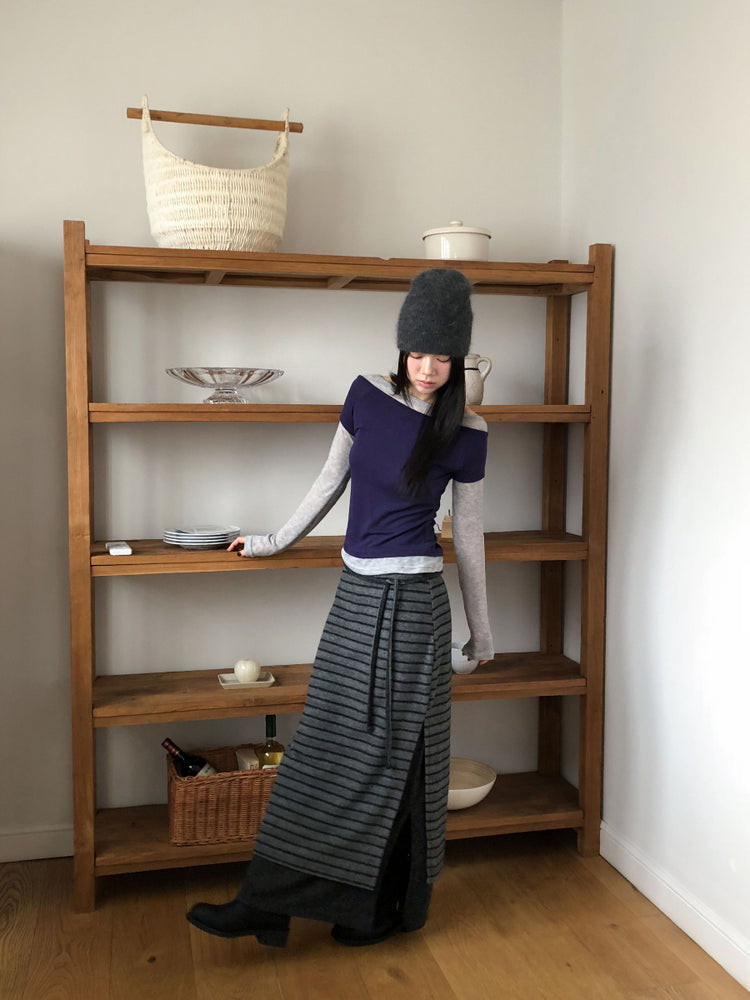 撞色層次感兩件式上衣