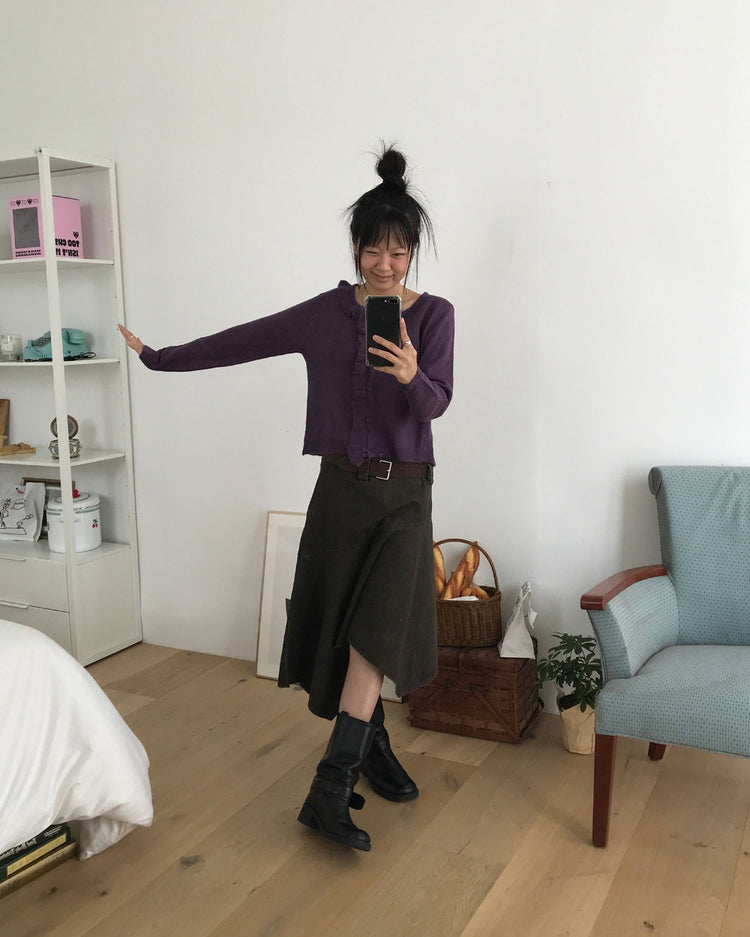 洗水不規則設計感半裙