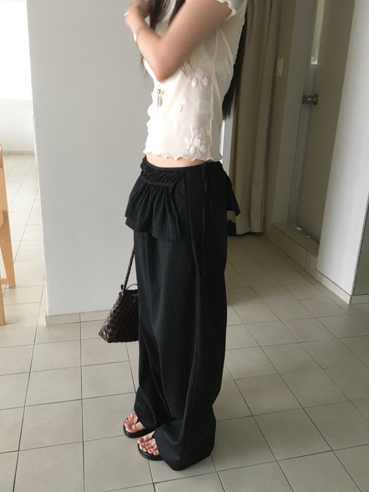透膚立體花設計感上衣