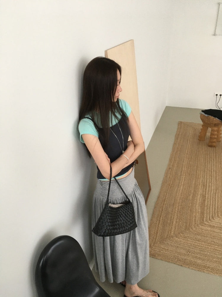 簡約美色修身背心