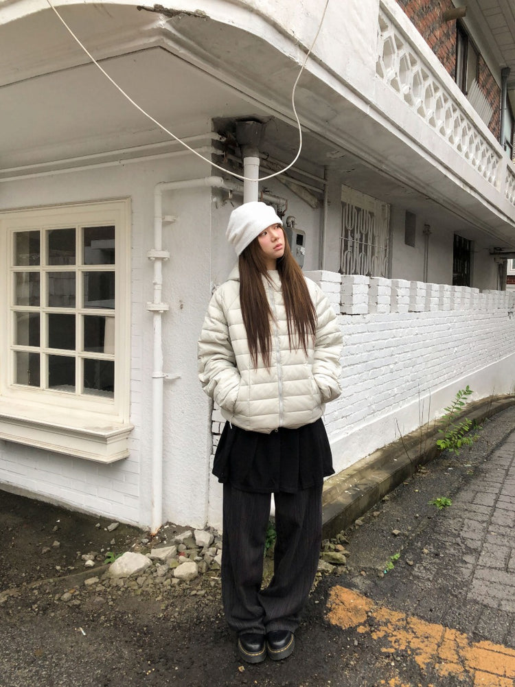 毛絨質感堆堆帽