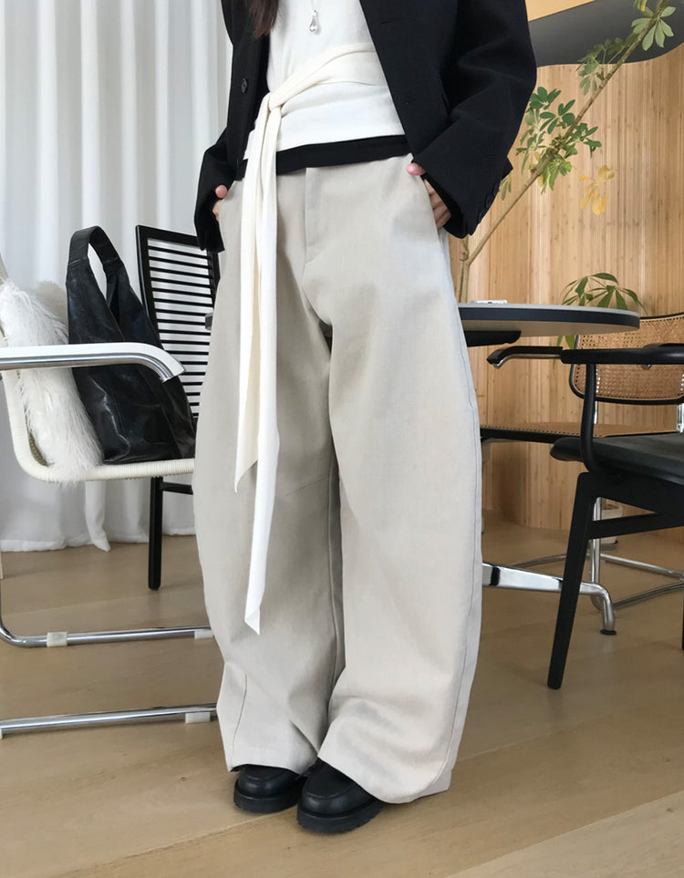 經典美色基礎彎月褲