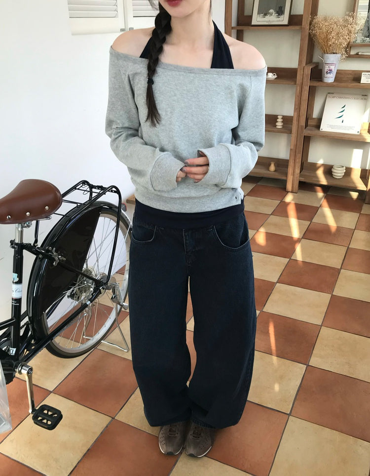 經典基礎繭型牛仔褲