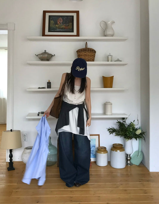 微透膚不規則下擺連身裙