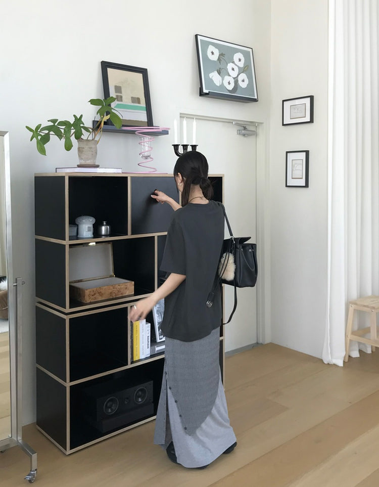 雙層扣鈕設計感及踝裙