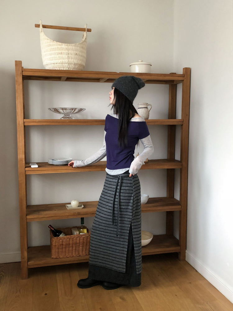 撞色層次感兩件式上衣