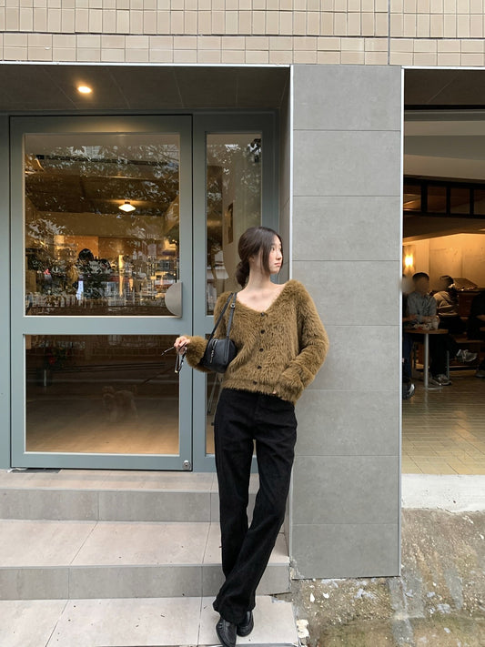 美色親膚毛絨質感外套