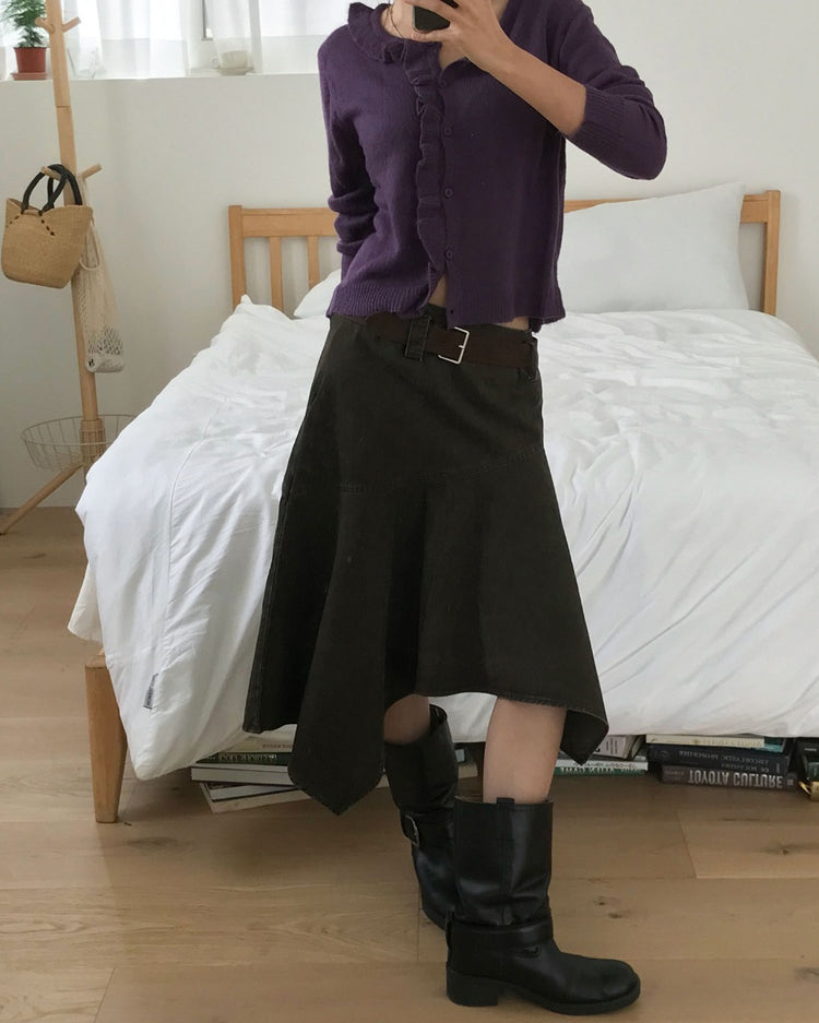 洗水不規則設計感半裙