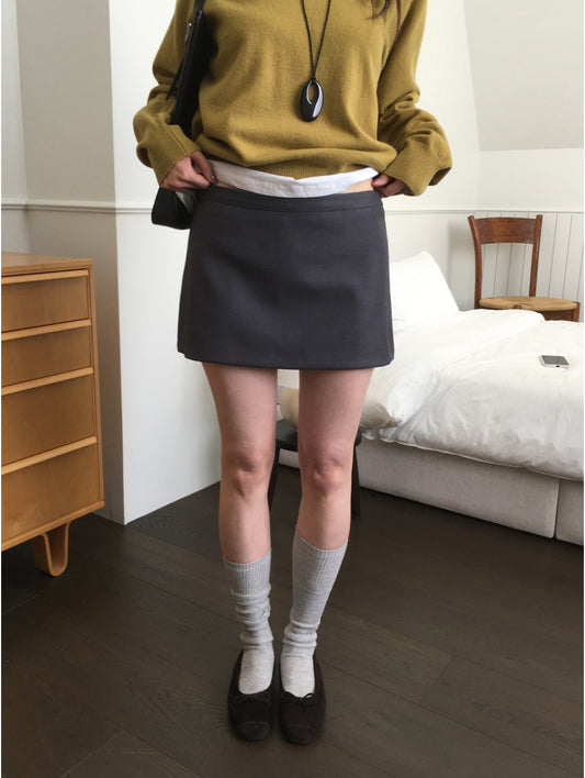 經典極簡低腰裙褲