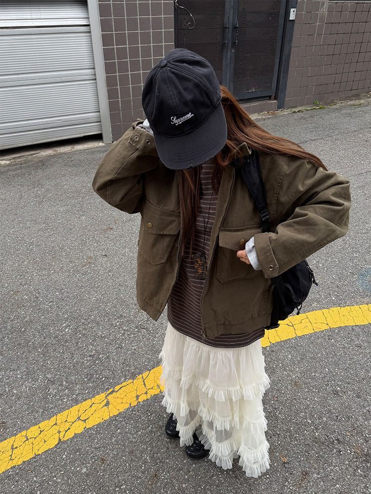 仙氣微透層次感傘型紗裙