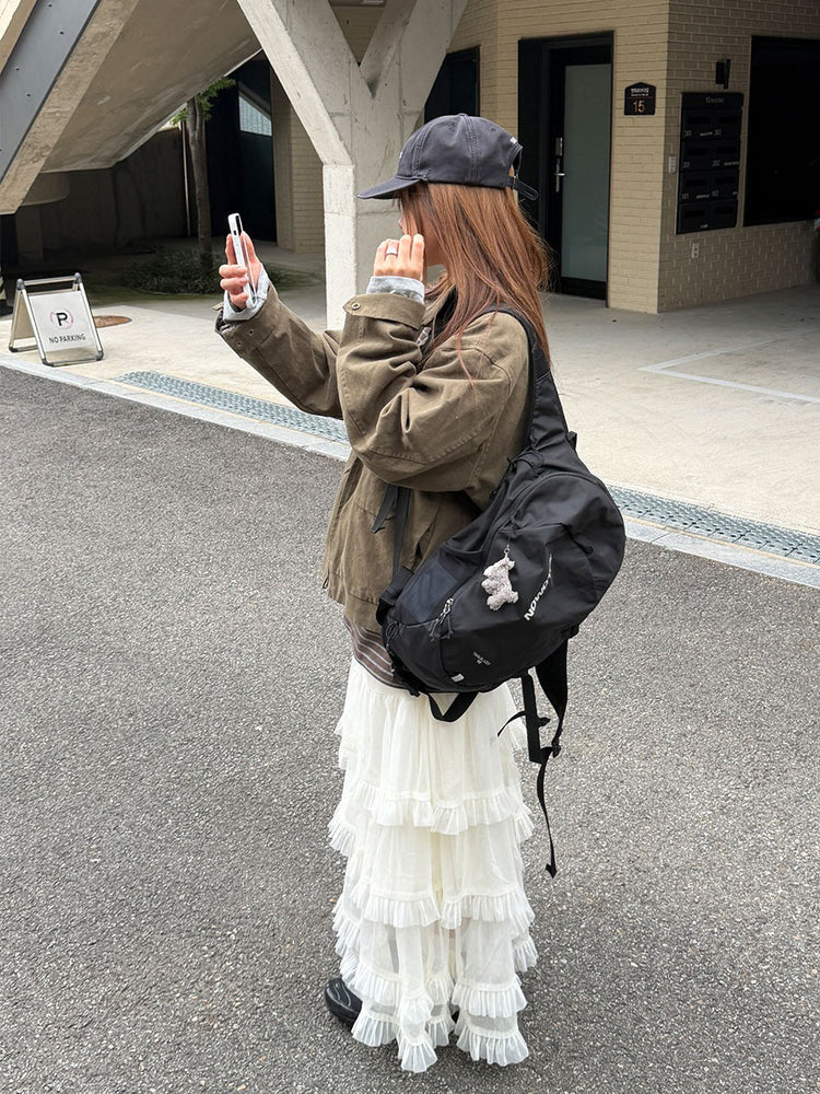 仙氣微透層次感傘型紗裙