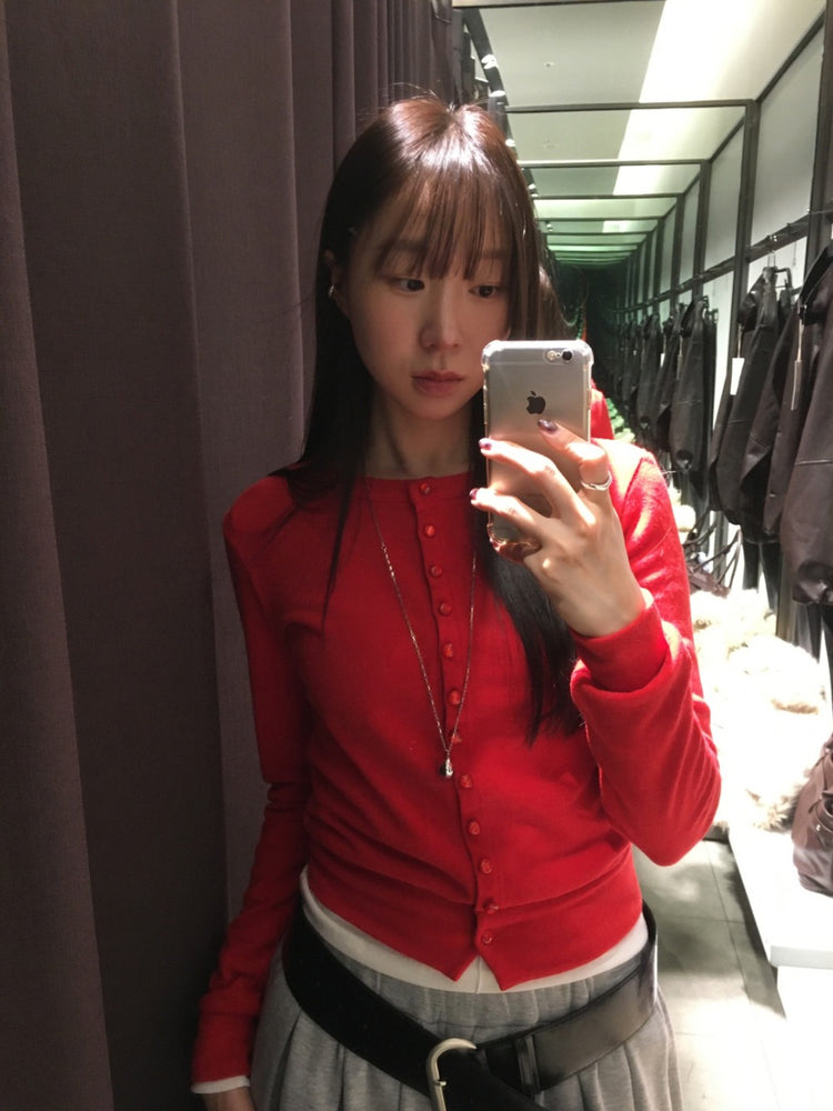 美色排鈕修身上衣