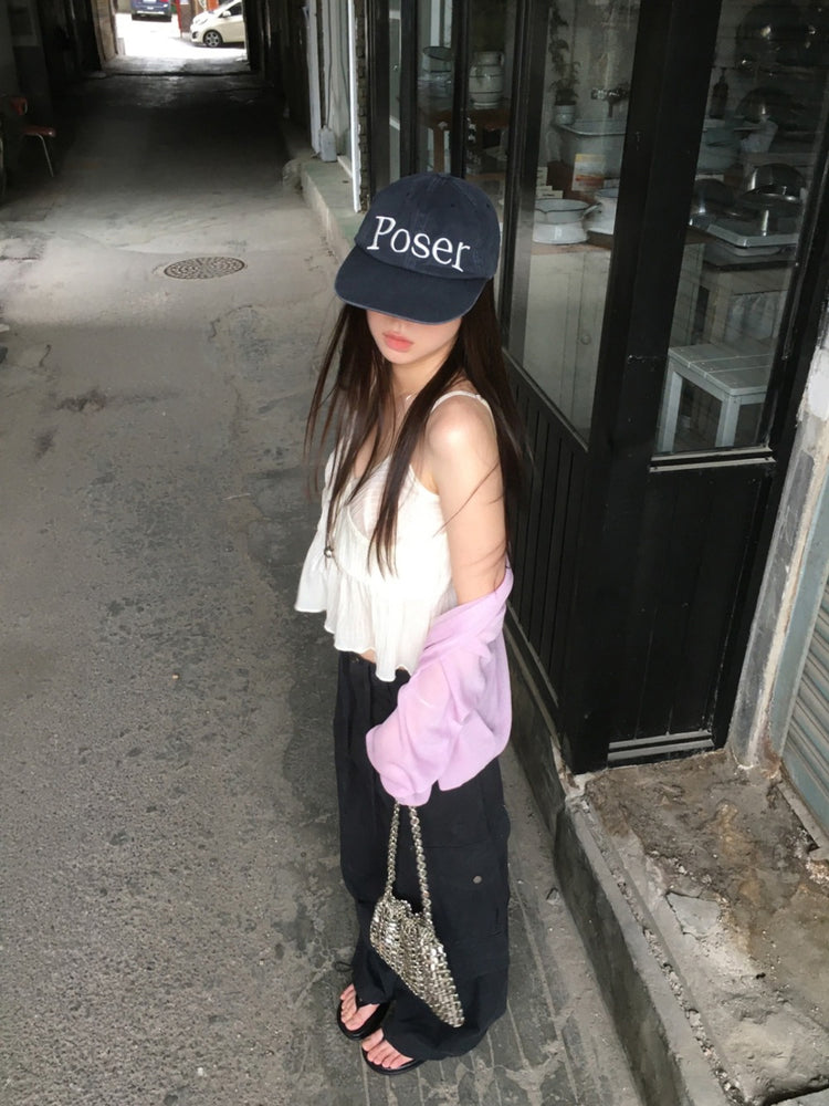 微透暗紋胸壓線細節背心