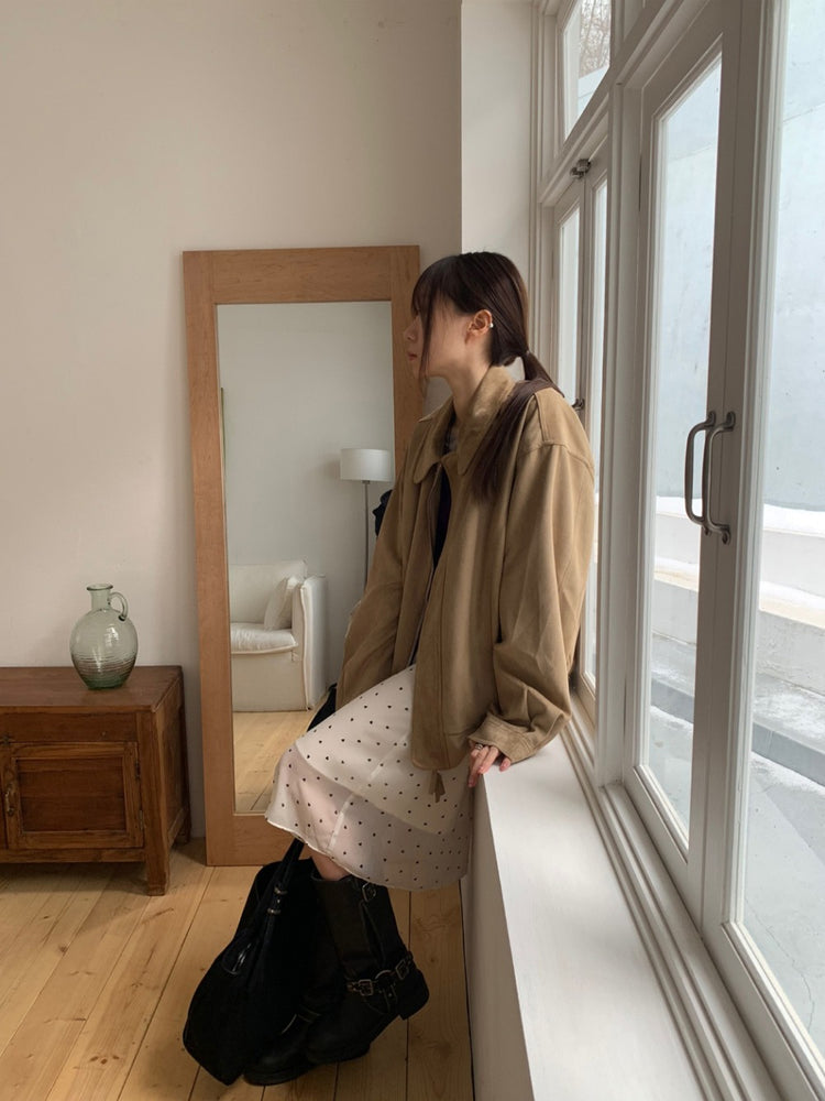 微透美色後開叉上衣