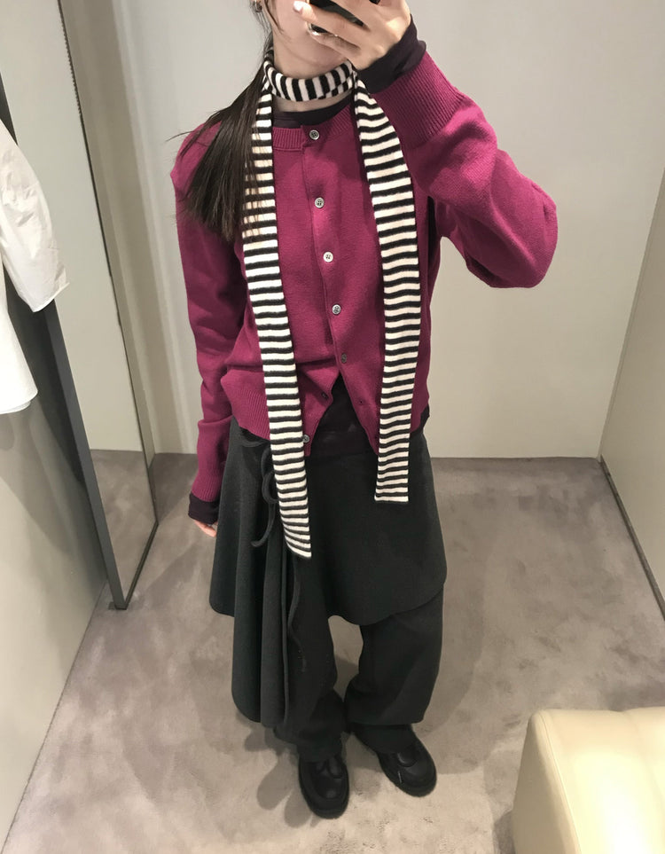 不規則綁帶細節兩件式裙褲