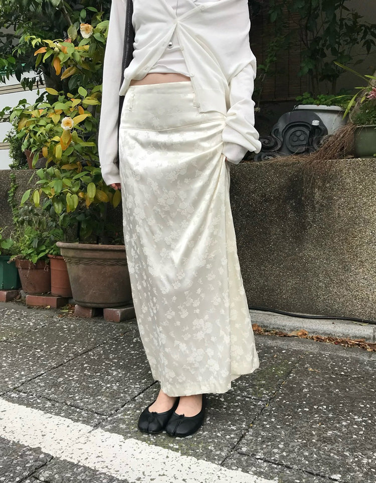 光澤感暗花紋理直裙