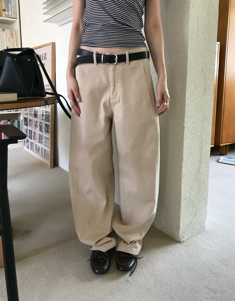 內前壓線細節直褲
