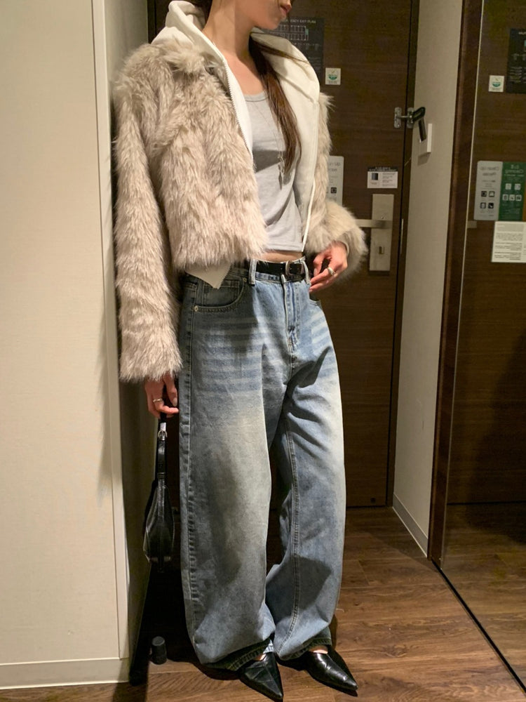 美式隨性感細節牛仔褲