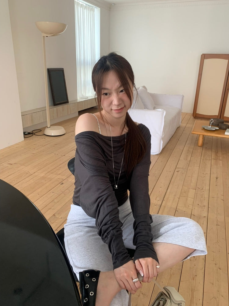 反折腰細節七分棉褲